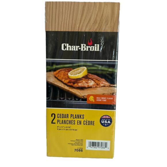 Char-Broil Other - Char Broil Cedar Grilling Planks 2 Pack 5" x 11" x 3/10" Made in USA